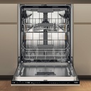 Whirpool WH7IPC15BM60 82 cm INOX kuip Besteklade Zwart