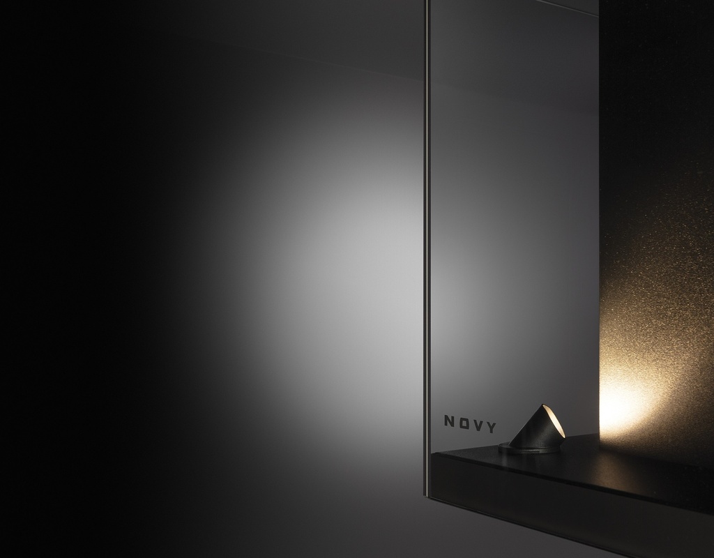 Novy 7530 Phantom Cable Eilandafzuigkap stalen kabels zwart