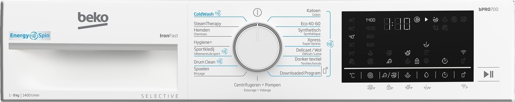 Beko B5WM694108W2 Selective 9kg 1400 Tpm Wasautomaat