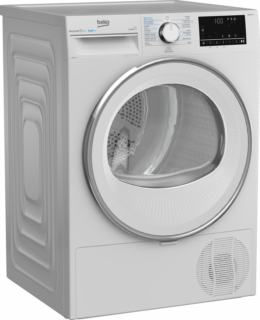 Beko B5T68247W2 Selective 8kg hybrid droogkast