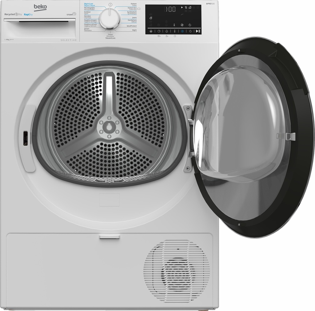 Beko B5T68247W2 Selective 8kg hybrid droogkast