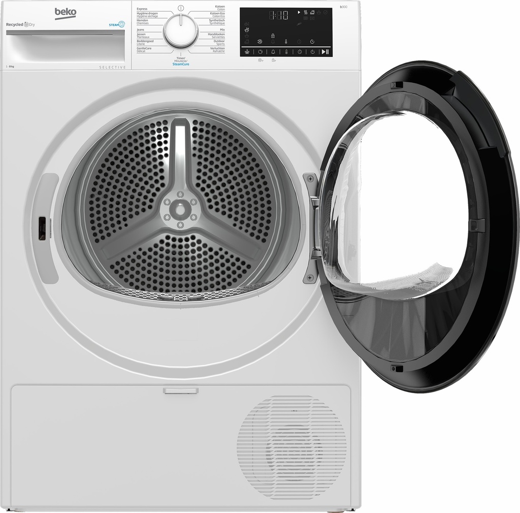 Beko B3T6823W2 Selective 8kg warmtepomp droogkast