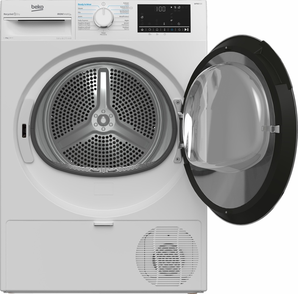 Beko B5T68243W2 Selective 8kg warmtepomp droogkast