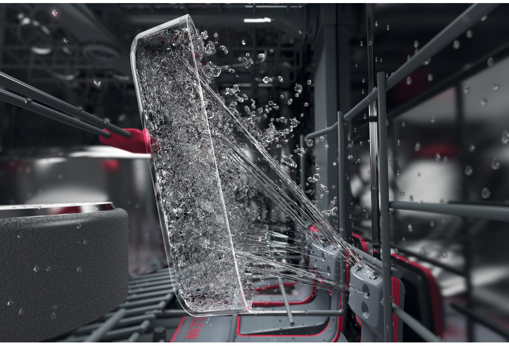 Whirlpool WFO3T141PX vrijstaande vaatwasser inox front