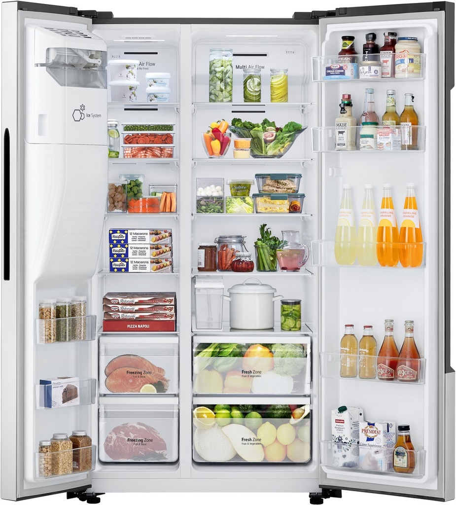 LG GSM32HSBEH Amerikaanse koelkast Zilver - kraan nodig -