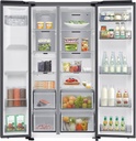 Samsung RS70F66KBFEF Black Inox Side by Side -kraan nodig-