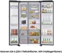 Samsung RS80F66KBFEF Black Inox Side by Side -kraan nodig-