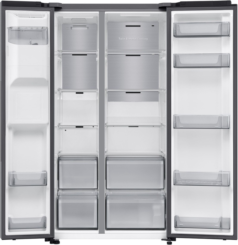 Samsung RS70F66KCTEF Mat Inox Side by Side -kraan nodig-