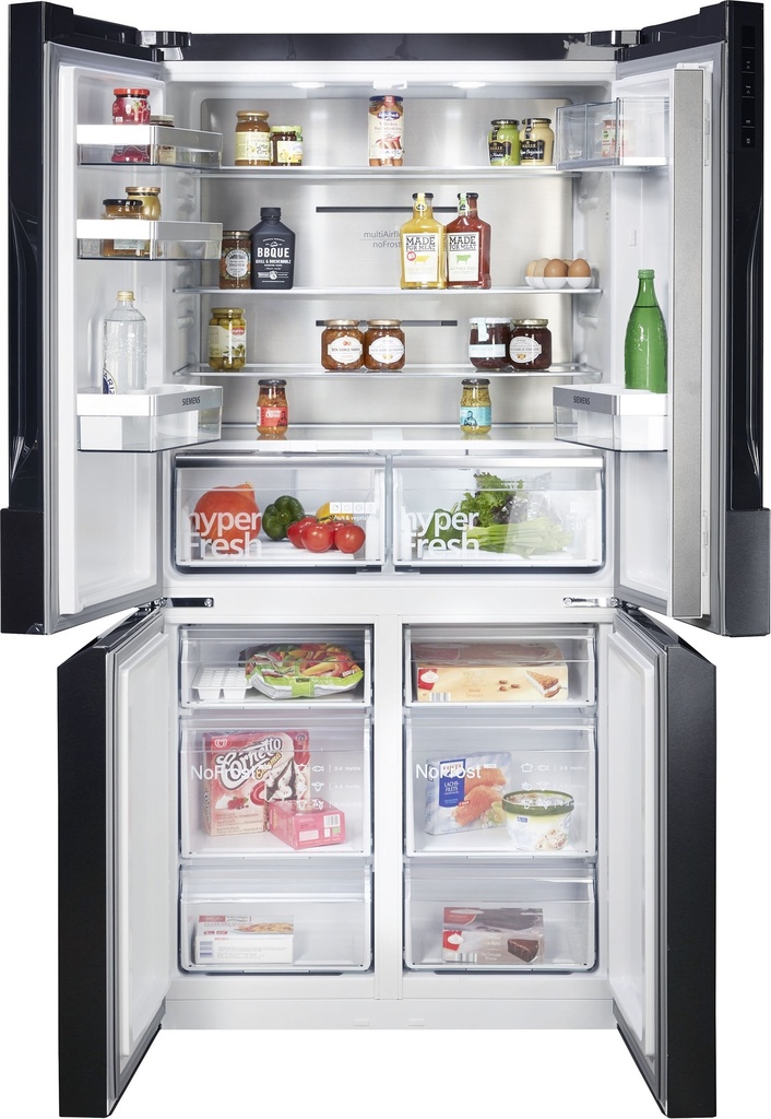 Siemens KF96NAXEA 183 x 91cm koel vries zwart inox-easyclean