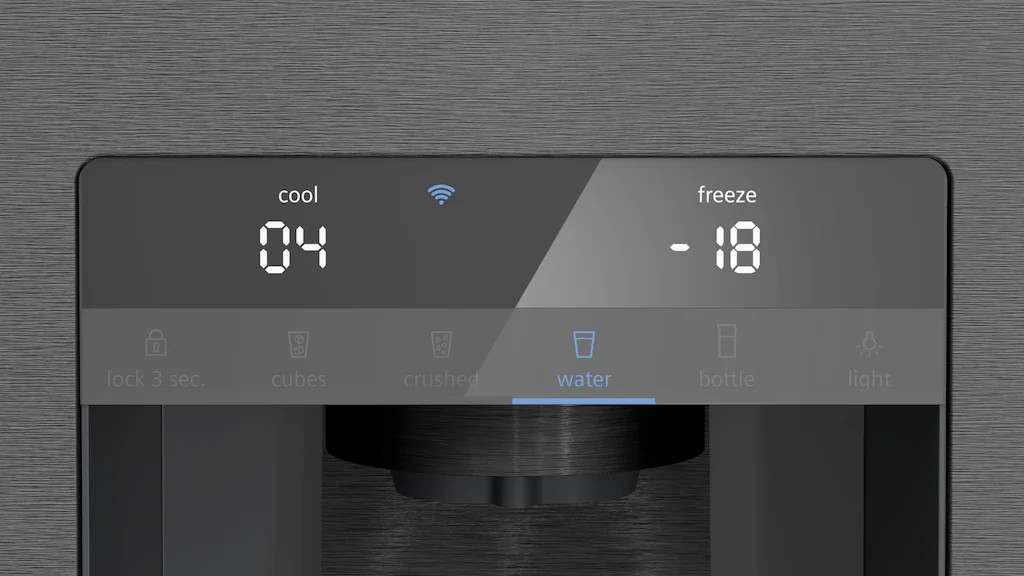 Siemens KF96DAXEA Side by Side Zwart staal -kraan nodig-
