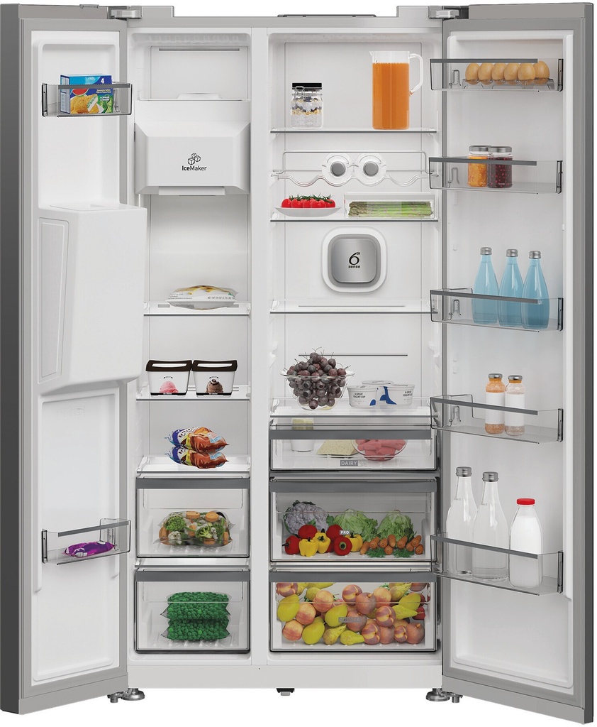 Whirlpool WHG26574WX5E NoFrost Side by Side - kraan nodig -