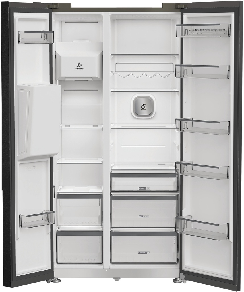 Whirlpool WHG26574WXK5E NoFrost Side by Side - kraan nodig -