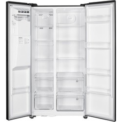 Wiggo WR-SBS18IME(X) Amerikaanse koelkast RVS - kraan nodig