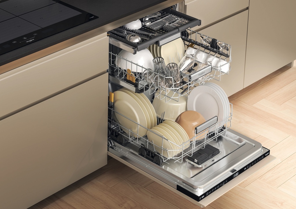 Whirpool WH7IA15AM3LS0 A-klasse 82 cm INOX kuip besteklade