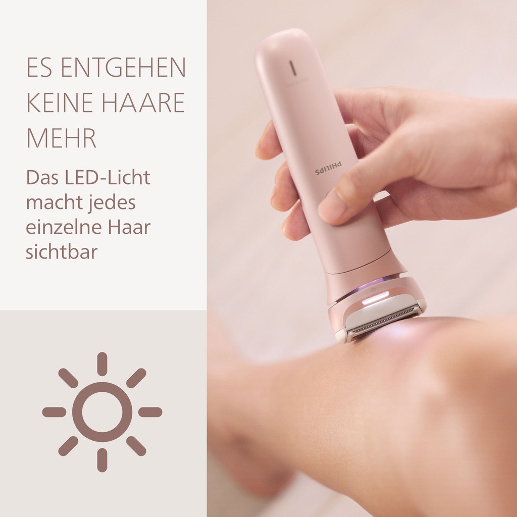 Philips Epilator - Ladyshave BRL129/00 snoerloos nat + droog