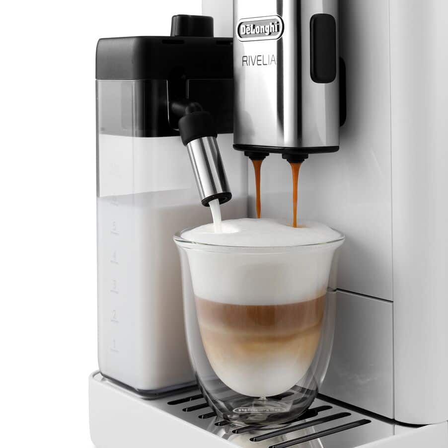 Delonghi EXAM440.55.W Rivelia Arctic White melkschuimer