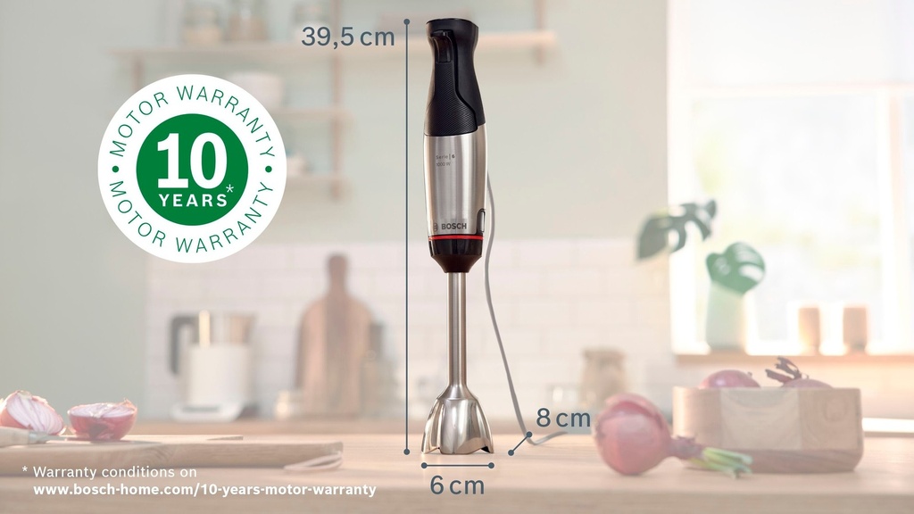 Bosch MSM6M610 1000 Watt! Mixer Inox staaf met beker