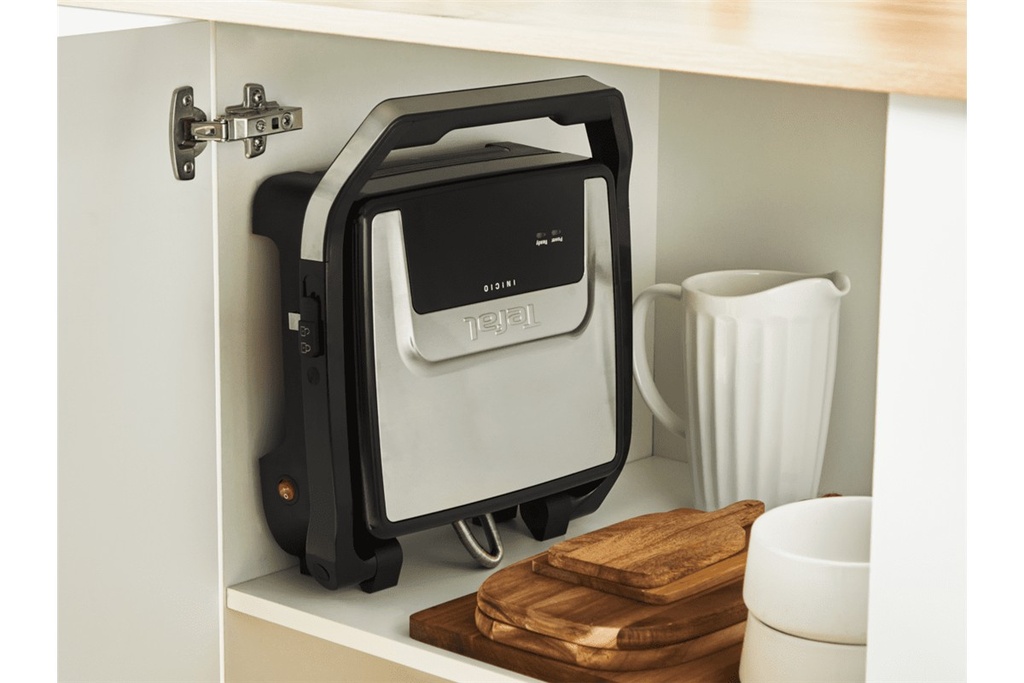 Tefal GC271D10 Inicio Classic Grill 2000 Watt Inox Zwart