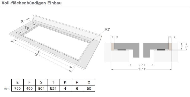 Novy 1724 80 cm 4 zones Slider Touch flexinductiekookplaat