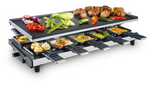 Fritel RG4180 10 Personen Raclette Grill 2 in 1 bakplaat