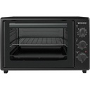 Wiggo WMO-E353(B) - Vrijstaande Oven - 35 liter - Zwart