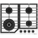 Wiggo WH-G634GL(W) gaskookplaat met wok 60 cm Glas Wit