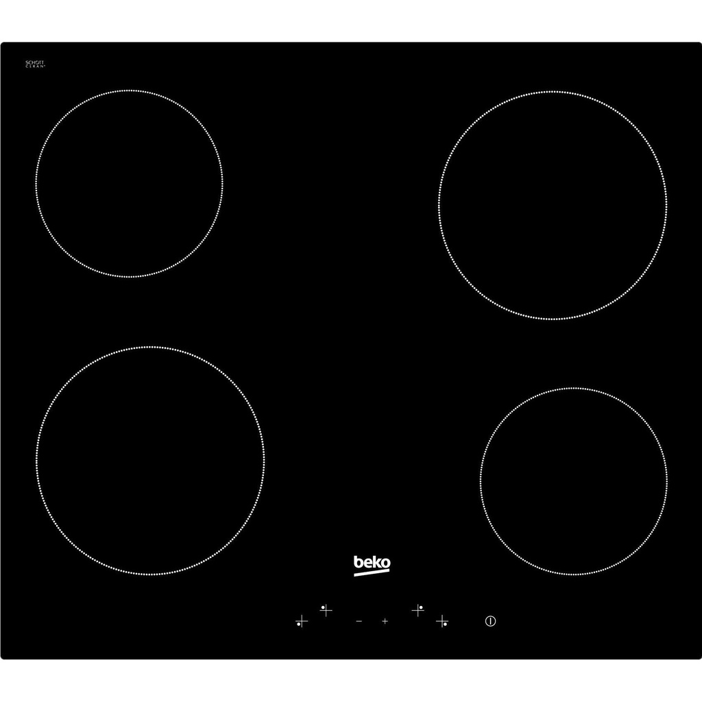 Beko HIC64400E 60cm 4 pits vitrokeramische kookplaat
