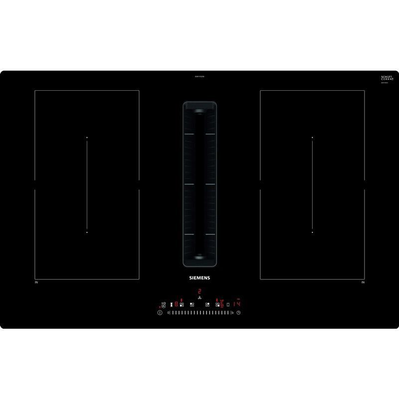 Siemens ED811FQ15E inductie kookplaat met afzuiging 80cm