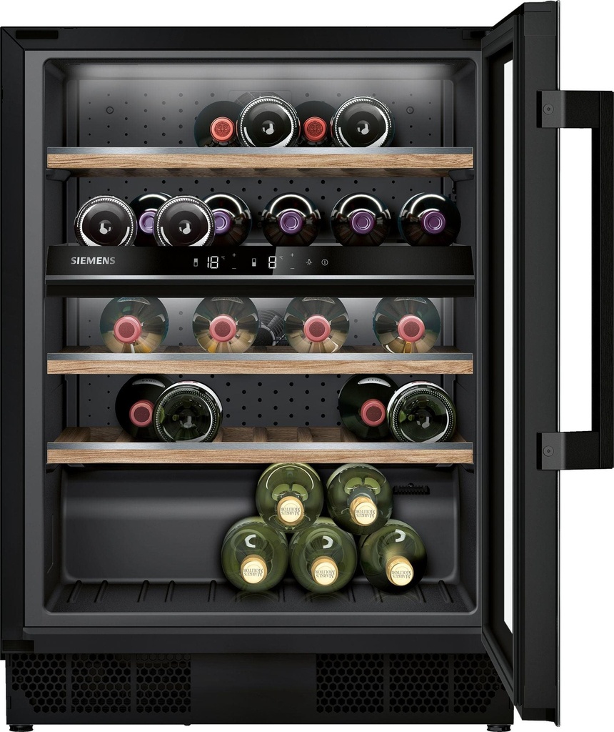 Siemens KU21WAHG Wijnklimaatkast met glazen deur 82 x 60 cm