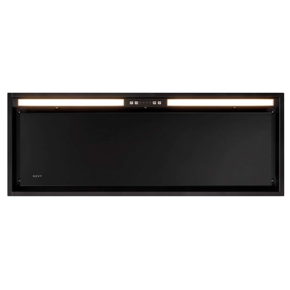 Novy Crystal 26082 90 cm inbouw groep Zwart glas