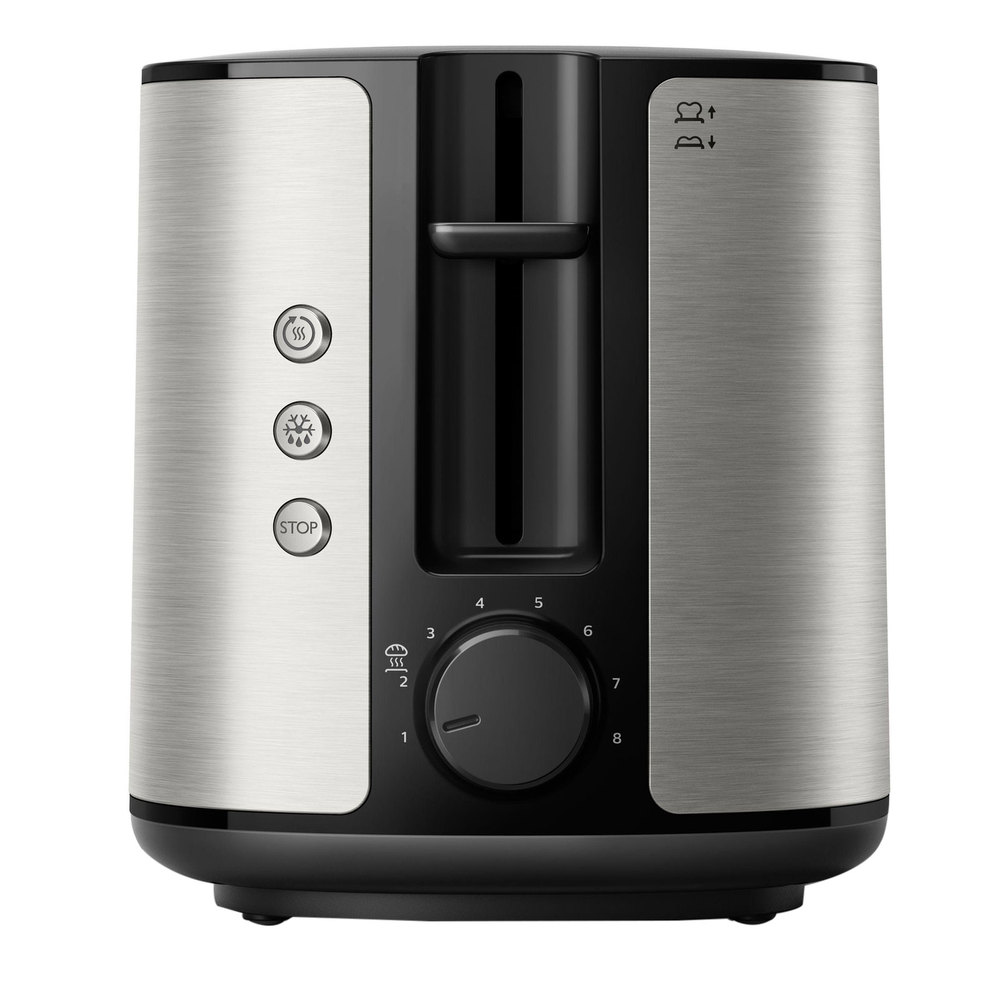 Philips inox rvs look compacte broodrooster