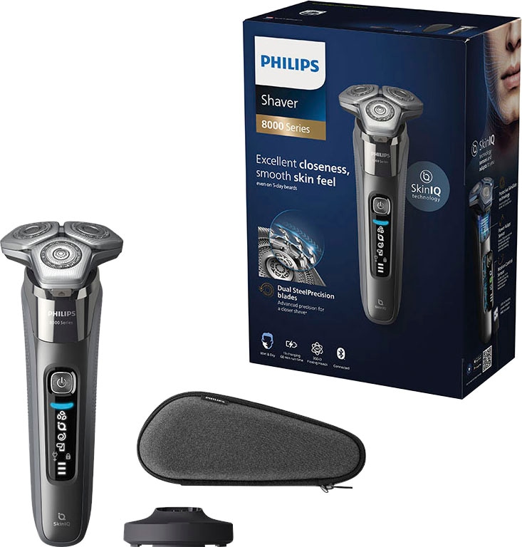 Philips S8697/35 luxe oplaadbare shaver Nat en droog Chroom