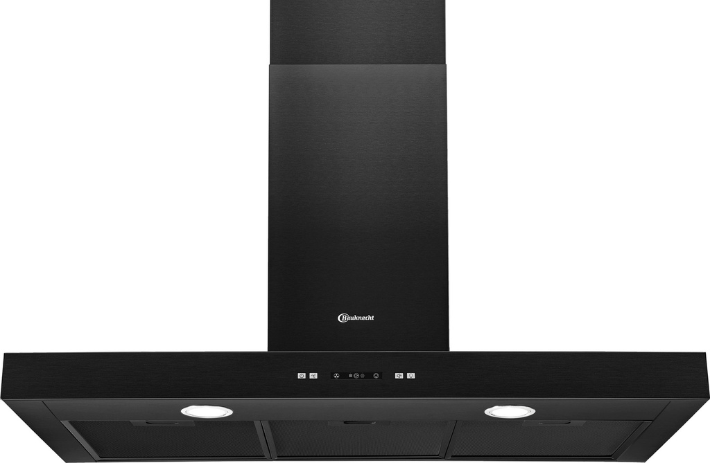 Bauknecht DBIBS93FLLK 90cm Wanddampkap Zwart glas