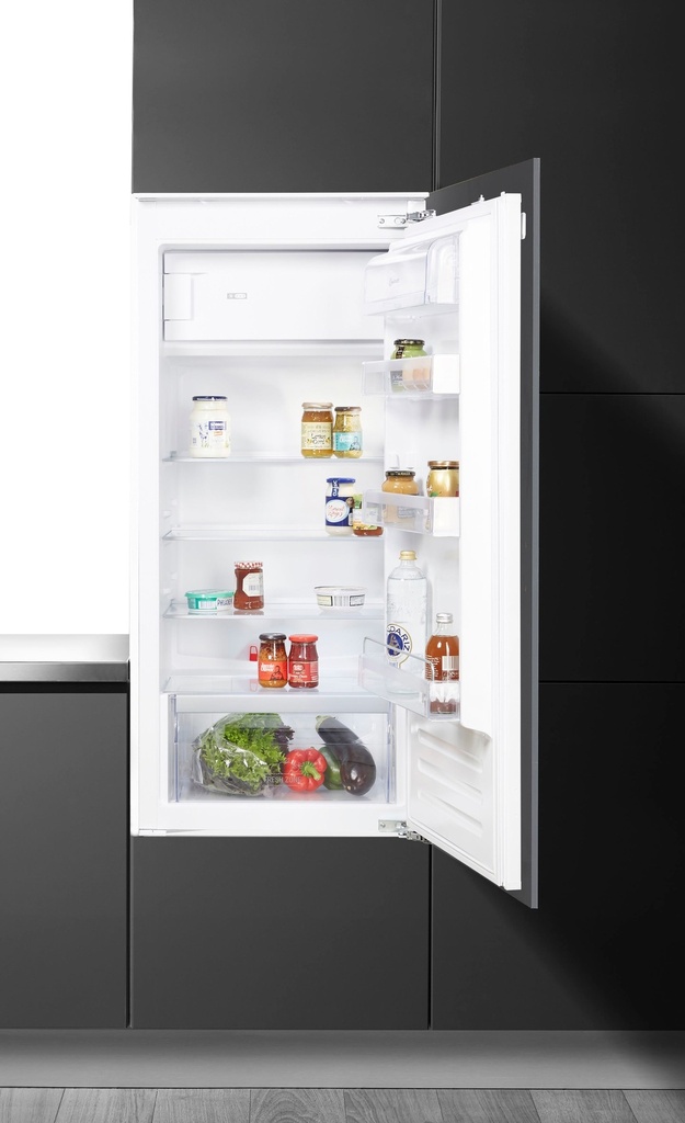 Bauknecht KSI12GF2 122cm vaste deur inbouw koelkast vriesvak