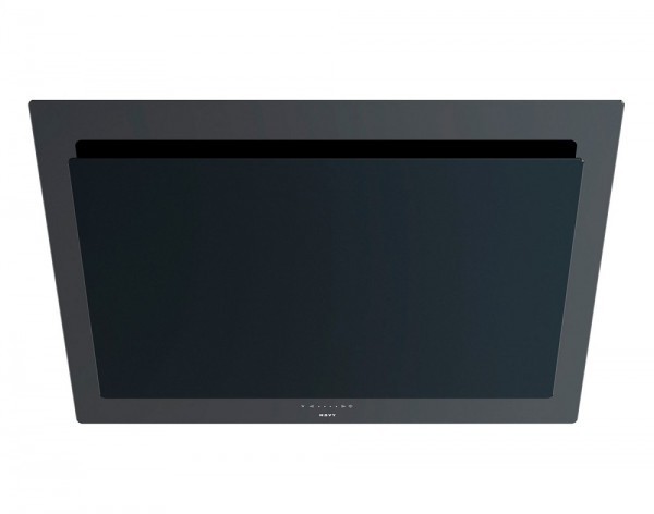 Novy 7838 Vision wanddampkap 90cm zwart / inox recirculatie