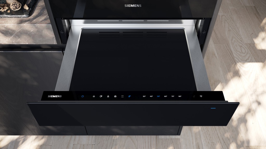 Siemens BI710C1B1 multifuctionele warmhoudlade 14 cm zwart
