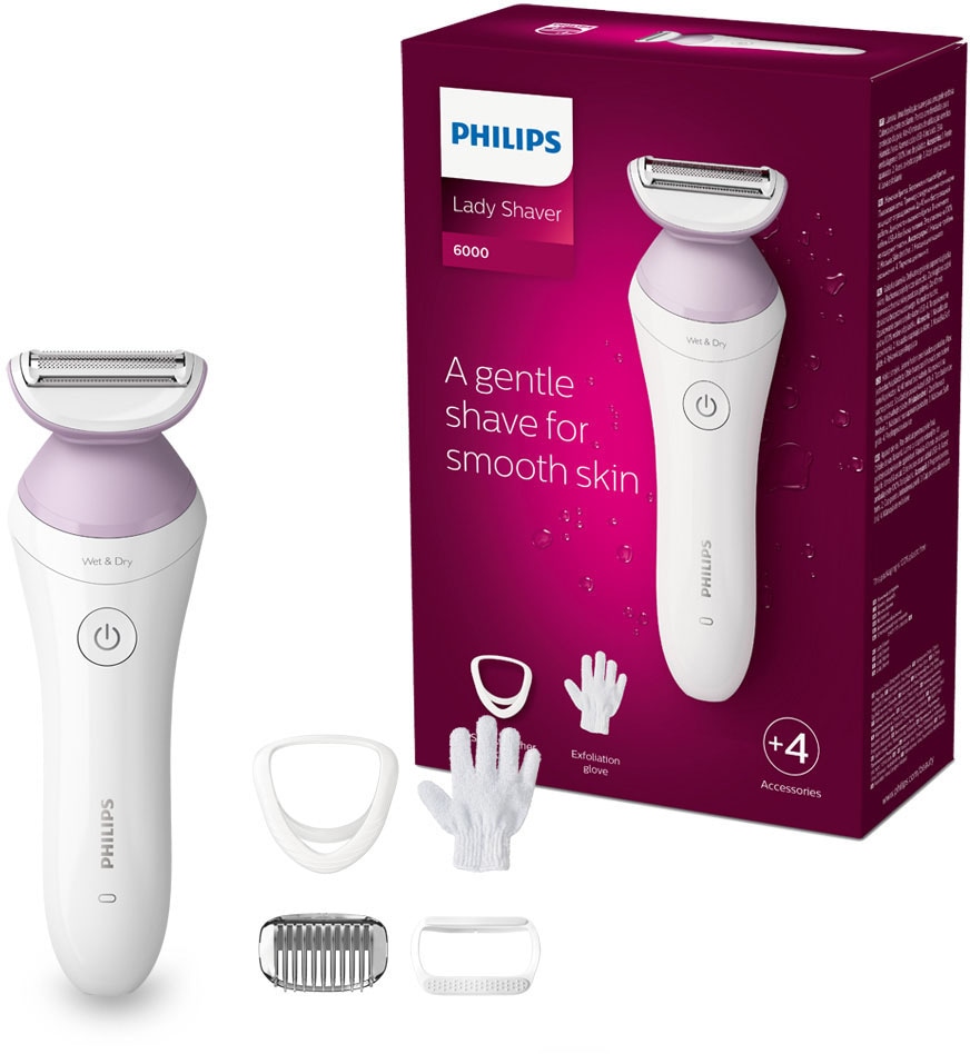 Philips Epilator - Ladyshave BRL136/00 snoerloos nat + droog
