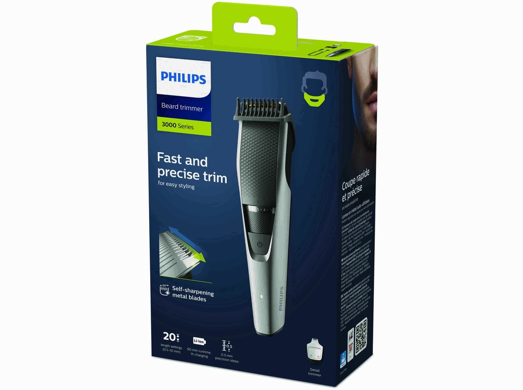 Philips BT3239/15 Baardtrimmer Oplaadbaar Zilver