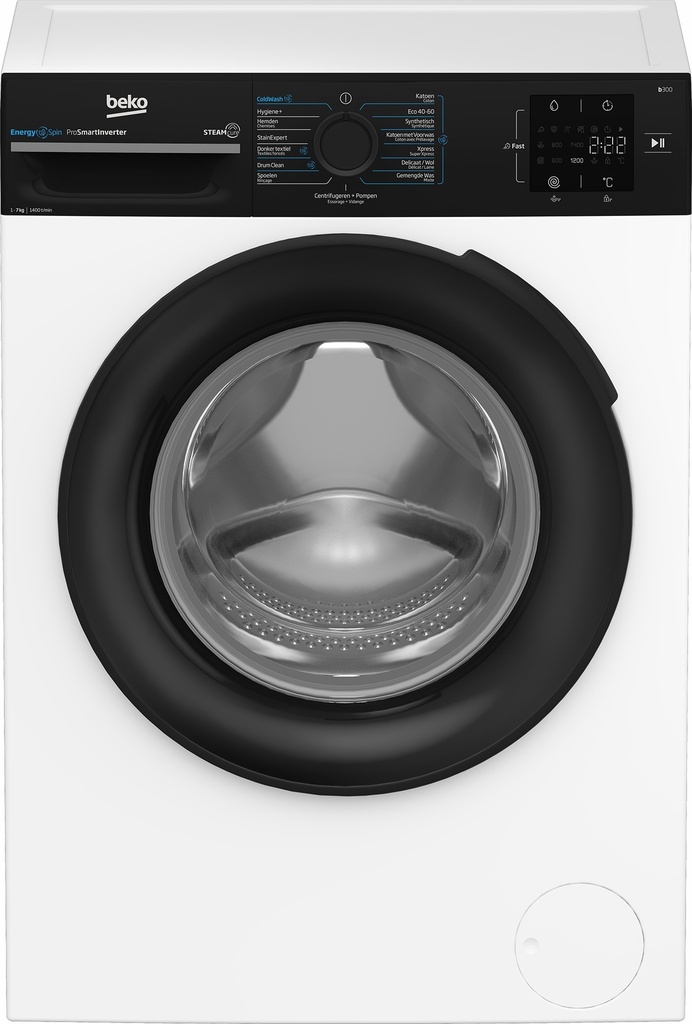 Beko BM3WFU3741B 7 KG 1400 Toeren Wasautomaat