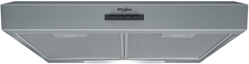 Whirlpool WSLK662ASX 60 cm inox compacte onderbouw dampkap