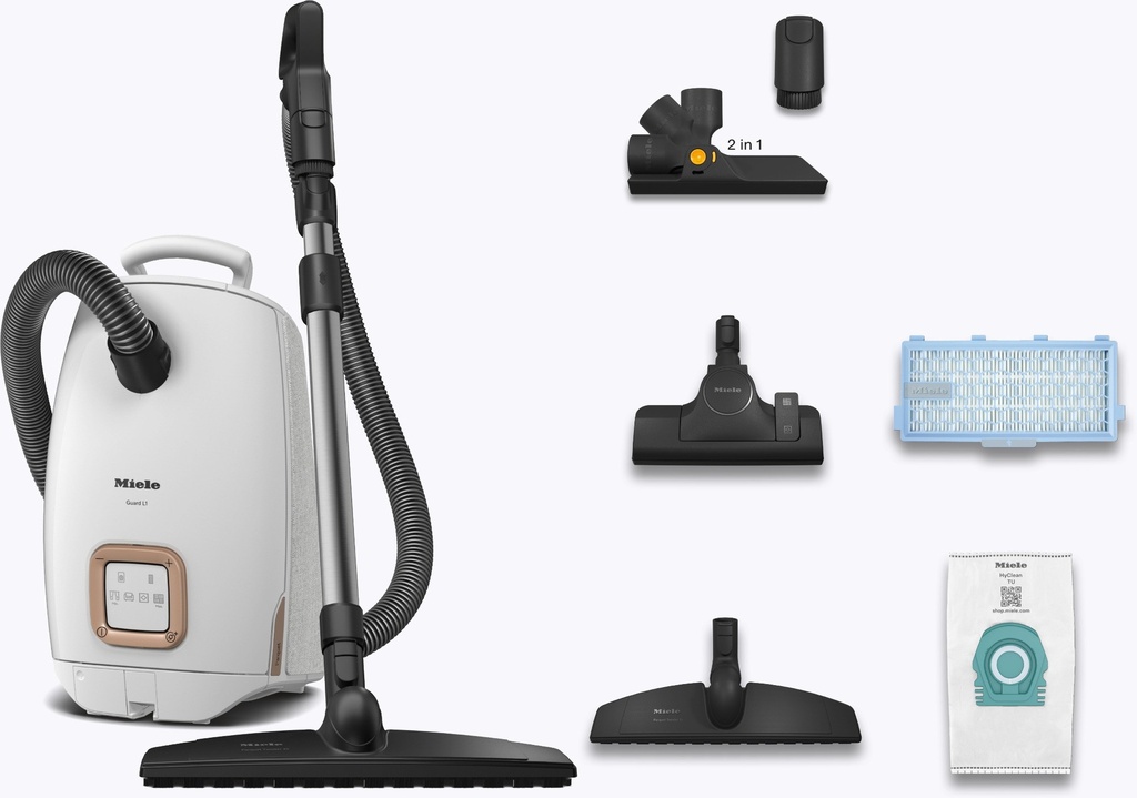 Miele GUARD L1 Parquet XL Stofzuiger met zak Wit