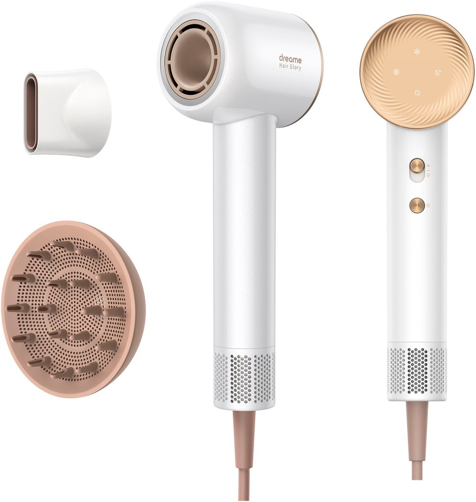 Dreame Glory Combo Ionische Haardroger 1600W Diffuser Wit