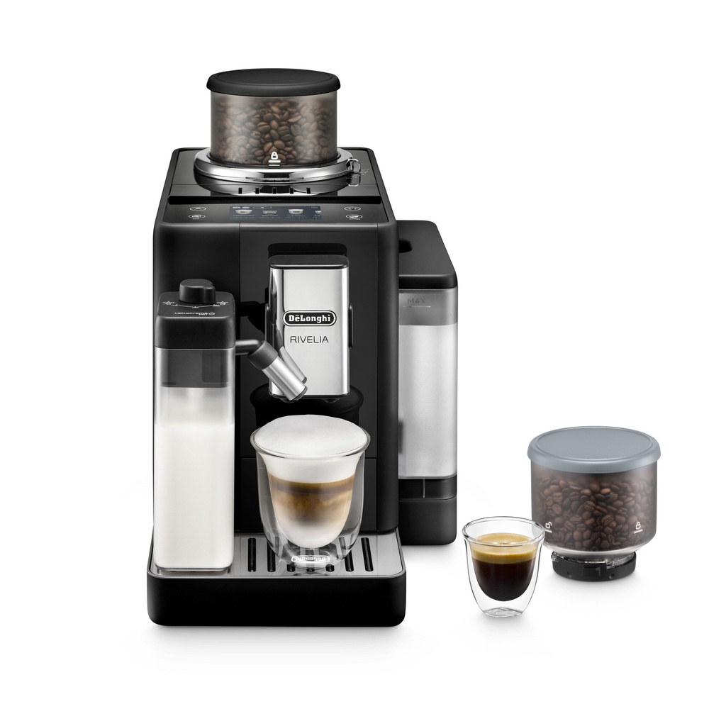Delonghi EXAM440.55.B Rivelia Onyx Black melkschuimer