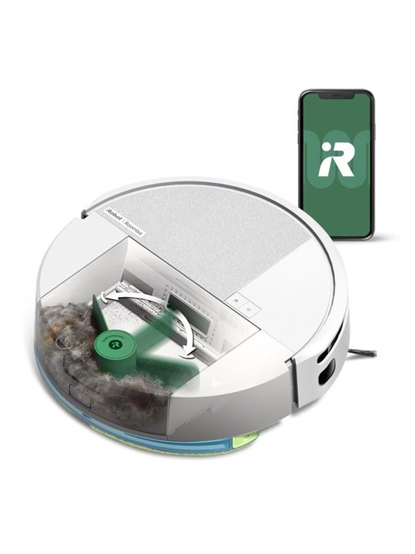 Irobot ROOMBA 205 DustCompactor Combo stofzuigen dweilen Wit
