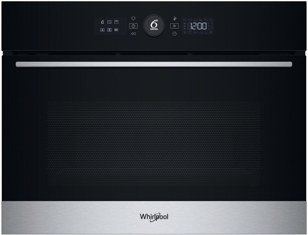 Whirlpool WCC58HMSXA 45cm Pyrolyse hetelucht oven Grill Inox