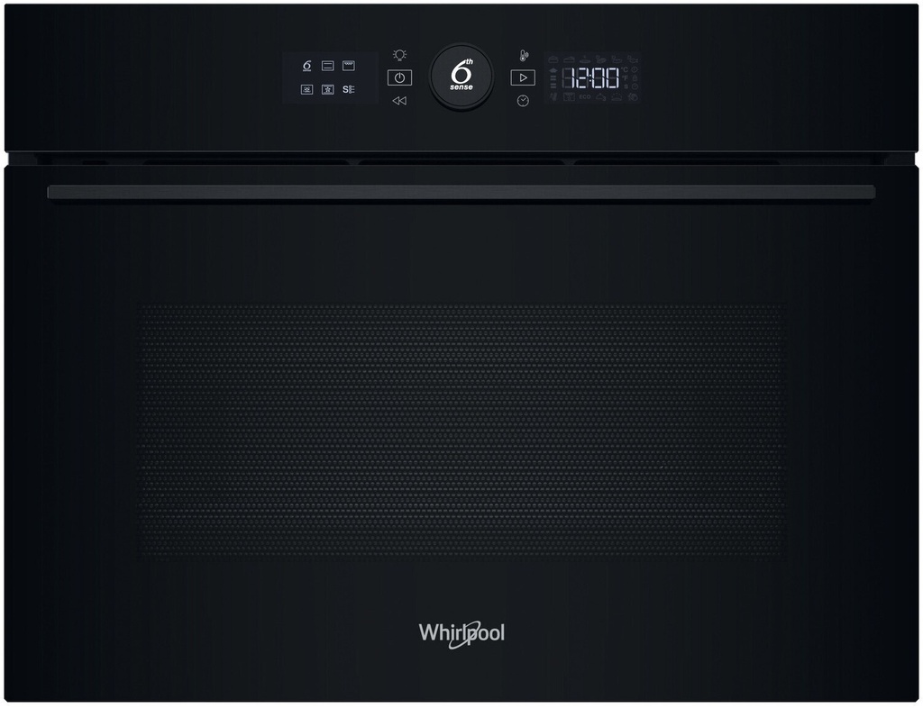 Whirlpool WCC54PMSBA 45cm Pyrolyse heteluchtoven Grill Zwart