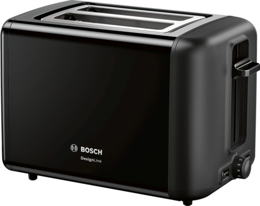 Bosch Compact Designline zwarte broodrooster