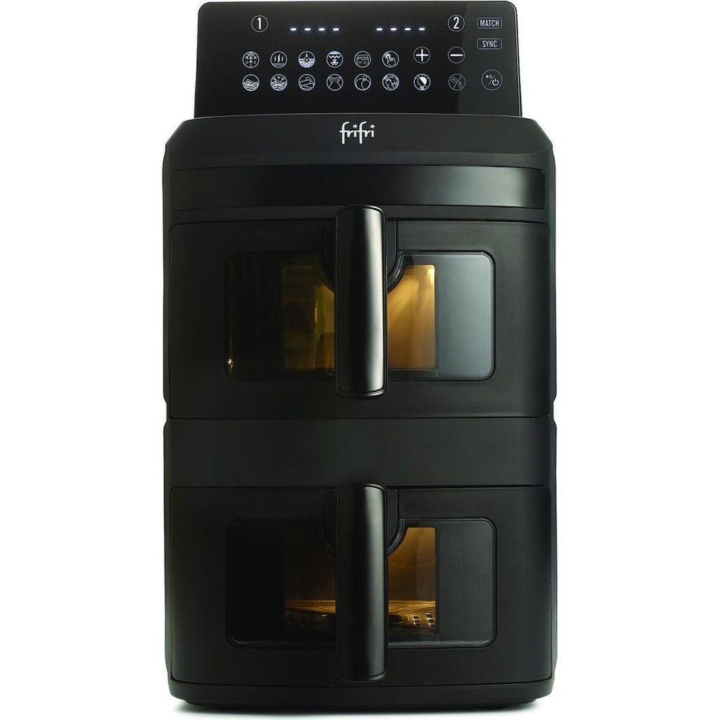 FriFri FR0813028BLP Duo Slim AirFryer 2 x 6,5L 2800W Zwart
