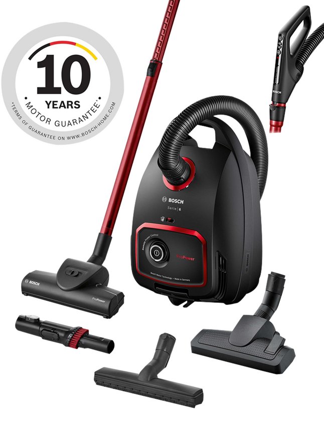 Bosch BGL6POW2 ProPower Stofzuiger met zak Zwart-Rood