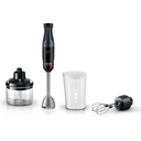 Bosch MSM4B624 1000 Watt Mixer Inox staaf toebehoren Zwart